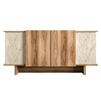 Komoda DIANA travertín/orech 2