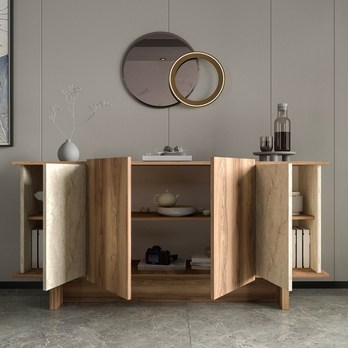 Komoda DIANA travertín/orech 4