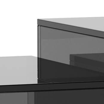 Konferenčný stolík DICE sivá/dymová, 2 ks 5