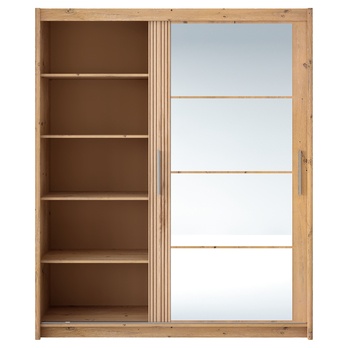 Šatníková skriňa DIEGO borovica antik/dub canella 1