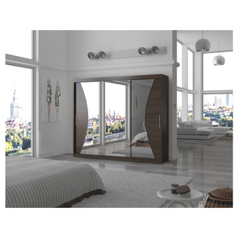 Šatní skriňa DIEM čokoládovo hnedá 3