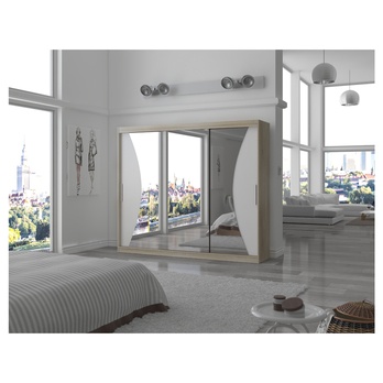 Šatní skriňa DIEM dub sonoma/biela 3