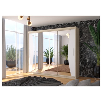 Šatní skriňa DIEM dub sonoma/biela 1