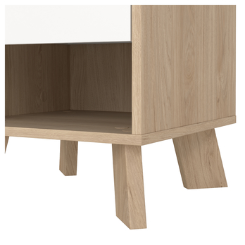 Nočný stolík DIGBY biela/dub jackson hickory 7