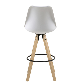 Barová stolička DIMA PU kaučukovník/biela 5