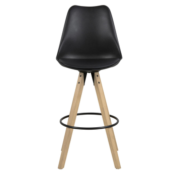 Barová stolička DIMA PU kaučukovník/čierna 2