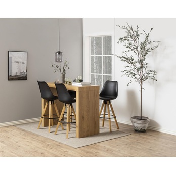 Barová stolička DIMA PU kaučukovník/čierna 11