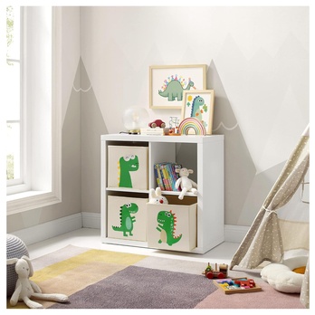 Detské úložné boxy DINO béžová, sada 3 ks 1