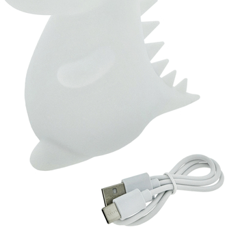 Detská nočná lampa DINO biela 4