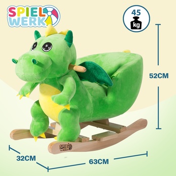 Hojdacie kresielko DINO zelená/žltá 4
