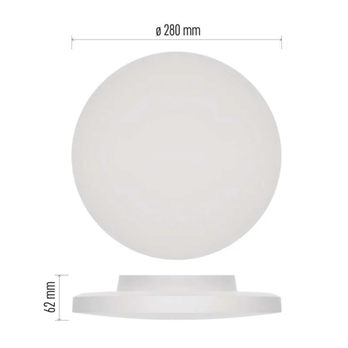 Stropné kúpeľňové svietidlo DIONI biela, priemer 28 cm 10