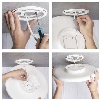 Stropné kúpeľňové svietidlo DIONI biela, priemer 41 cm 8