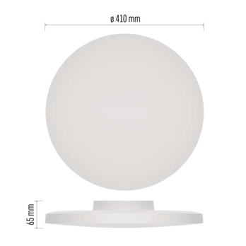 Stropné kúpeľňové svietidlo DIONI biela, priemer 41 cm 10