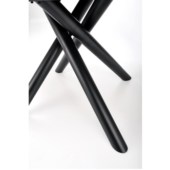 Jedálenský stôl DIRRACK prírodná/čierna 6