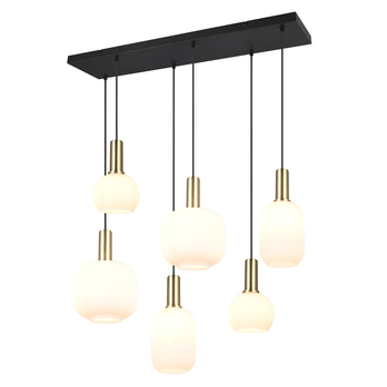 Závesné svietidlo DIVA 6 čierna/biela 1