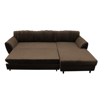 Sedacia súprava DIVA pravá, hnedá/béžová 2