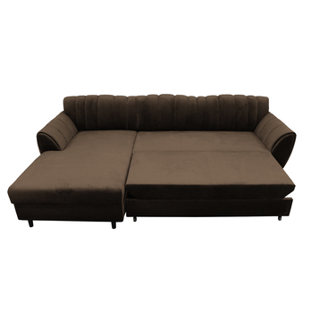 Sedacia súprava DIVA ľavá, hnedá/béžová 2