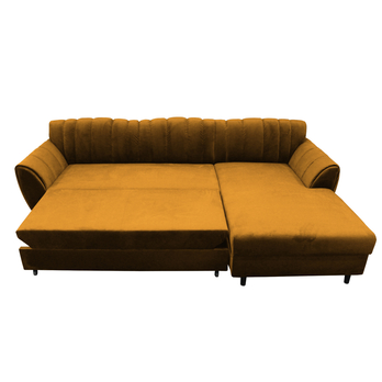 Sedacia súprava DIVA pravá, žltá/antracitová 2