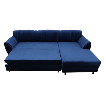 Sedacia súprava DIVA pravá, modrá/žltá 2