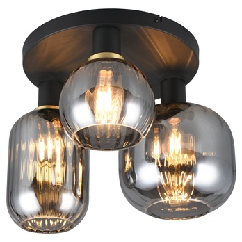 Stropné svietidlo DIVA čierna/sivá 1