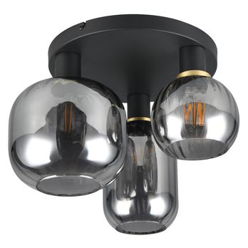 Stropné svietidlo DIVA čierna/sivá 2