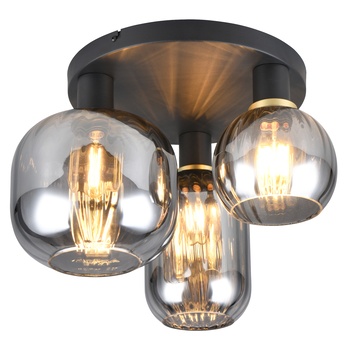 Stropné svietidlo DIVA čierna/sivá 3