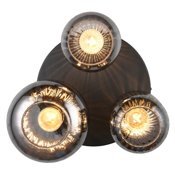 Stropné svietidlo DIVA čierna/sivá 5