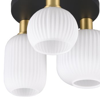 Stropné svietidlo DIVA čierna/biela 4