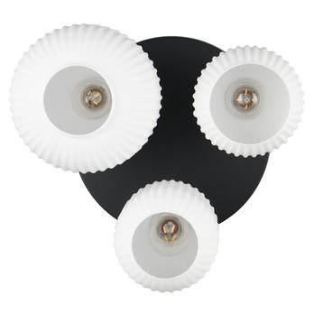 Stropné svietidlo DIVA čierna/biela 6