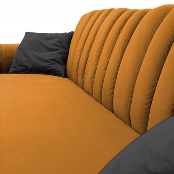 Sedacia súprava DIVA pravá, žltá/antracitová 5