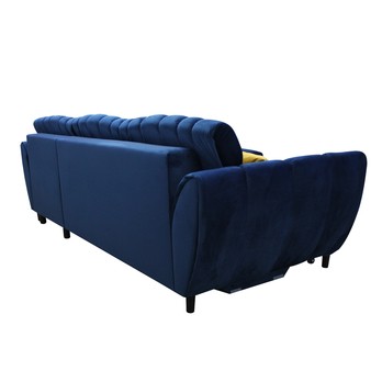 Sedacia súprava DIVA pravá, modrá/žltá 4