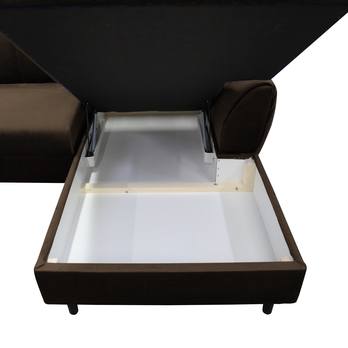 Sedacia súprava DIVA pravá, hnedá/béžová 3