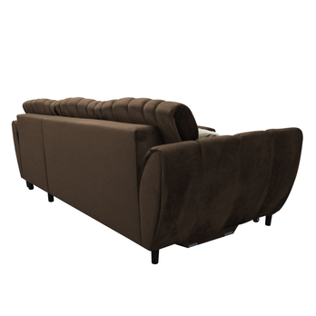 Sedacia súprava DIVA pravá, hnedá/béžová 4