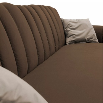 Sedacia súprava DIVA ľavá, hnedá/béžová 5