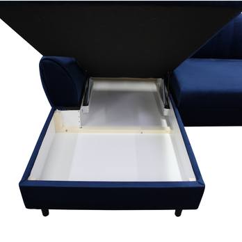 Sedacia súprava DIVA ľavá, modrá/žltá 3