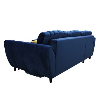 Sedacia súprava DIVA ľavá, modrá/žltá 4