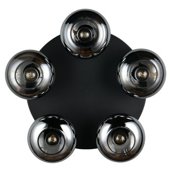 Stropné svietidlo DIVINA 2 čierna/dymové sklo 3