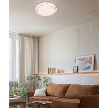 Stropné LED svietidlo DIZZY biela/chróm 1