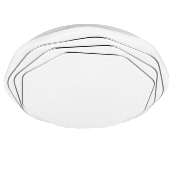 Stropné LED svietidlo DIZZY biela/chróm 2