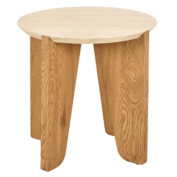 Odkladací stolík DOCKLAND travertín/matný divoký dub 1