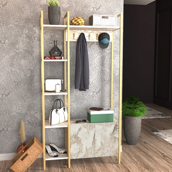 Predsieňová zostava DOGA mramor/zlatá 2