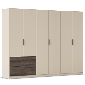 Šatníková skriňa DOKA III šampanské/dub atlantic tmavý 3