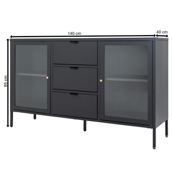 Komoda DOLBY čierna 5