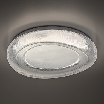 Stropné svietidlo DOLCINO biela/priehľadná, priemer 38 cm 2