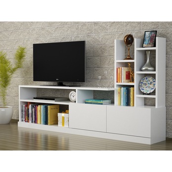 TV zostava DOLUNAY biela 1