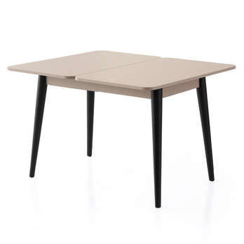 Jedálenský stôl DOLUNAY kávová/čierna 2