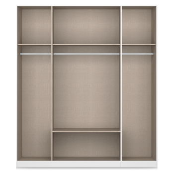 Šatníková skriňa DOMOA metalická sivá 2