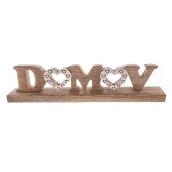 Dekorácia nápis DOMOV mango, výška 10 cm 2