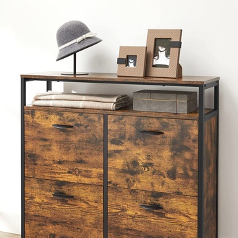 Skrinka na topánky DON 2 čierna/hnedá 4