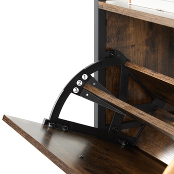 Skrinka na topánky DON hnedá/čierna 2